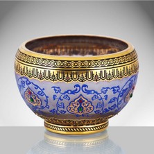 Glasland Ipek Ticaret Aynaroz El Işlemeli El Dekoru Kase