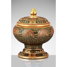 Ipek Ticaret Glasland Asya El Işlemeli Kapaklı Şekerlik