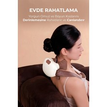 Gucso Isıtmalı Boyun Masaj Aleti, Kablosuz 3 Modlu, Omuz ve Boyun Masaj Cihazı, Derin Doku Rahatlatıcı