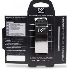 Gruv Gear Fw1-Ttn-Sm Fretwrap Metals Titanium (Small) | Titanyum Renk, 4 Telli Bas ve 6 Telli Gitar Uyumlu, Klavye Susturucu
