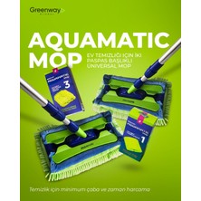 Greenway Iki Başlıklı Green Fiber Mop Çok Amaçlı Paspas