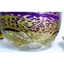 Ipek Ticaret Glasland Zernişah El Dekoru Kül Tablası El Işlemeli