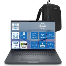 Dell Pro Max 18 Plus Intel Core Ultra 9 285HX 80GB Ddr5 2tb SSD Rtx Pro 5000 Blackwell 24GB Windows 11 Home 18" 120HZ Qhd+ 2560 x 1600 Wva 500NITS Mobil Iş Istasyonu MB18250275H17 + Zetta Çanta