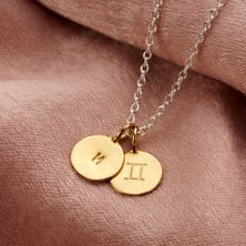 kuyumcudan Kişiye Özel Ikizler Burcu 925 Ayar Charm Kolye
