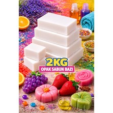 Organik Hekim 2 kg Opak Sabun Bazı Profesyonel Sabun Hammaddesi Beyaz Sabun Bazı Premium Kalite