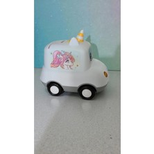 Famemus Accessory Unicorn Araba Şeklinde Şifreli Kumbara Boyutu 15 cm