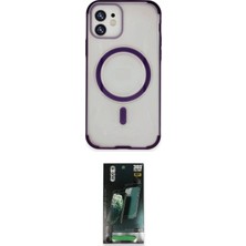 Masa Dostu Ieg™ Iphone 11 Kılıf Eksen Klasik Koleksiyonu - Siyah 360 Mat Full Body Arka Koruyucu