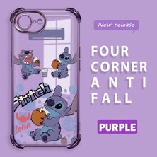 HONTINGA iPhone 17E ile Uyumlu Şeffaf Kılıfı Düşüme Önleyici Basitlik Anti Düşme Kamera Korumali Stitch Desen Yumuşak Silikon Telefon Kılıfı Kadın ve Erkek Için Uygundur K3-0162