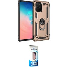 Masa Dostu Ieg™ Galaxy A91 / S10 Lite Kılıf Ahenk Klasik Koleksiyonu - Siyah 5d Eko Cam Ekran Koruyucu