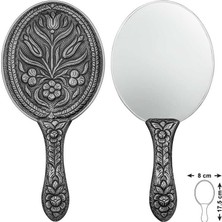 Esplendor 925 Ayar Gümüş Lale Motifli El Aynası