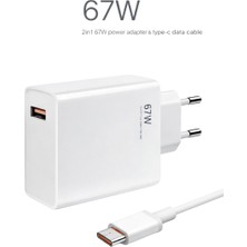 Neffo Type-C 67 Watt Turbo Hızlı Şarj Aleti Adaptör+Kablo(Set) 67W (Watt) Xiaomi Redmi Note 11/11PRO/12/12 PRO/13/13PRO Uyumlu