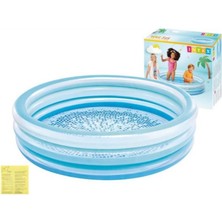 Esplendor 58467 Şeffaf Mavi Mutluluk Desenli Havuz 147 cm