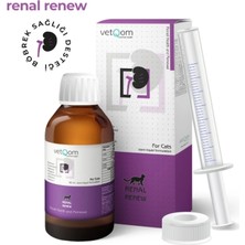VETQ0M Renal Renew Kedi Bobrek Sağlığı Destekleyici Likit Solüsyon 60 ml