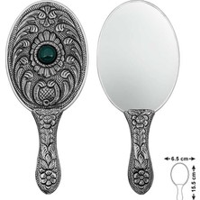 Esplendor Gümüş Akik Taşlı El Aynası
