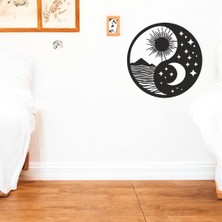 Esplendor Lazer Kesim Metal Duvar Dekoru, Güneş Ay Yıldız 40 cm