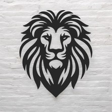 Esplendor Dekoru, Aslan 40 cm Lazer Kesim Metal Duvar