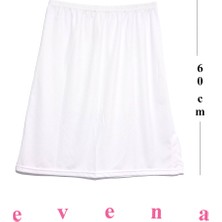 Evena Kadın Dizaltı Midi Boy Yırtmaçlı Jarse Etek Astarı Jüpon