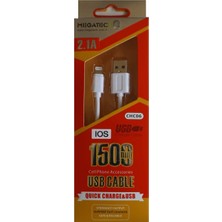  chc06 beyaz 2.1a 1,5 metre ıphone şarj kablosu