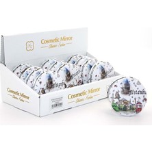 Esplendor Taşlı Istanbul Tasarımı El Aynası Kalın