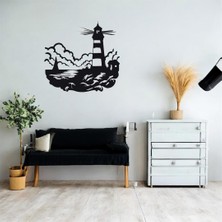 Esplendor Lazer Kesim Metal Duvar Dekoru, Deniz Feneri 40 cm