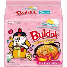Buldak Carbonara Hot Chicken Flavor 130G 5'li Paket (Helal)