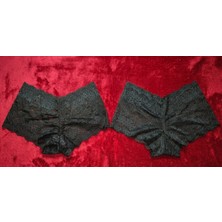 Andino Kadın Tamamı Dantelli Hipster Külot 2'li Set- Lüks Fransız Dantel Serisi