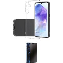 Masa Dostu Ieg™ Galaxy A26 Kılıf Zirve Doku - Siyah 3D Antistatik Hayalet Cam Ekran Koruyucu