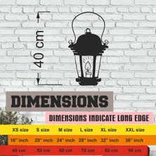 Esplendor Lazer Kesim Metal Duvar Dekoru, Lamba 40 cm