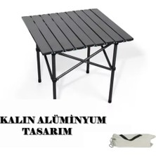 Reidan Orta Boy Gold Kamp Piknik Masası Taşınabilir Katlanır Kamp Bahçe Açılıp Kapanır Masa Yemek Masası