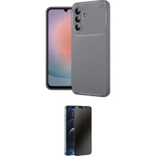 Toyigoo Ieg™ Galaxy S24 Fe Kılıf Eksen Form Prime - Siyah 3D Antistatik Hayalet Cam Ekran Koruyucu