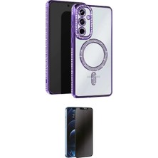 Toyigoo Ieg™ Galaxy S25 Edge Kılıf Zirve Doku Prime - Siyah 3D Antistatik Hayalet Cam Ekran Koruyucu