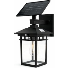 Panther Rustik Tasarımlı Retro Güneş Enerjili Solar Dekoratif Duvar Apliği