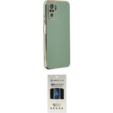 Toyigoo Ieg™ Redmi Note 10 Kılıf Yankı Serisi - Siyah 5d Hayalet Cam Ekran Koruyucu