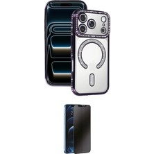 Toyigoo Ieg™ Iphone 17 Pro Kılıf Zirve Doku Prime - Siyah 3D Antistatik Hayalet Cam Ekran Koruyucu