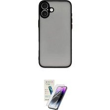Toyigoo Ieg™ Iphone 16 Kılıf Ahenk Çizgi Serisi - Şeffaf Pasifik Cam Ekran Koruyucu