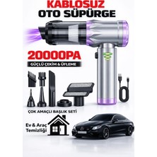 Reidan H-8083 20.000PA Kablosuz Oto Araç Süpürgesi Şarjlı 3 Kademeli Profesyonel Ultra Çekim Güçlü Mini
