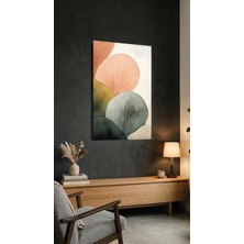 Modern Minimalist Soyut Şekiller Duvar Kağıdı Cam Tablo, Ev ve Ofis Uv Baskılı Premium Kırılmaz 4mm