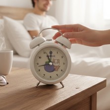 Keyfim Shop Dekoratif Desenli Metal Çalar Saat