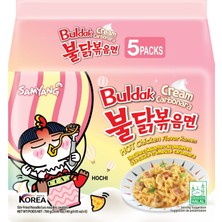 Buldak Cream Carbonara Hot Chicken Flavor 140G 5'li Paket (Helal)