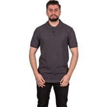 Okapi Antrasit Polo Yaka t Yazlık T-Shirt