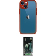 Masa Dostu Ieg™ Iphone 15 Kılıf Ahenk Çizgi Serisi - Siyah 360 Mat Full Body Arka Koruyucu