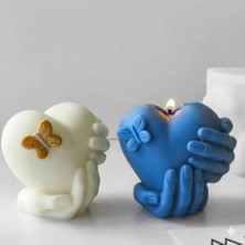 Karakız Dekoratif Avuç İçi Kalp Kalıp 7,5*7,5 Cm