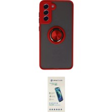 Toyigoo Ieg™ Galaxy S21 Fe Kılıf Yörünge Çizgi - Şeffaf Pasifik Cam Ekran Koruyucu