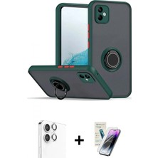 Marsilyan™- Galaxy A06 Kılıf Yörünge Çizgi - Şeffaf Pasifik Cam Ekran Koruyucu + Gümüş Raze Metal Kamera Lens