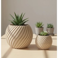 M2S Vortex-Bloom – Parametrik Tasarım Modern Dekoratif Saksı