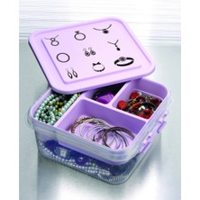 İsingir Shopping Takı Dikiş Kutusu Saklama Kabı Hobi Kutusu