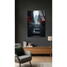 Kızıl Geçit Cam Tablo 4mm Temperli Cam Tablo, Premium Uv Baskılı Kırılmaz Duvar Tablosu