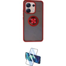 Toyigoo Ieg™ Redmi Note 13 4g Kılıf Yörünge Çizgi - Siyah 3D Antistatik Cam Ekran Koruyucu