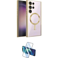 Masa Dostu Ieg™ Galaxy S25 Ultra Kılıf Nova Işık Özel Seri - Siyah 3D Antistatik Seramik Nano Ekran Kor