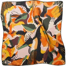 %100 Ipek Bandana Fular Art Collection (55X55 Cm)-Chroma